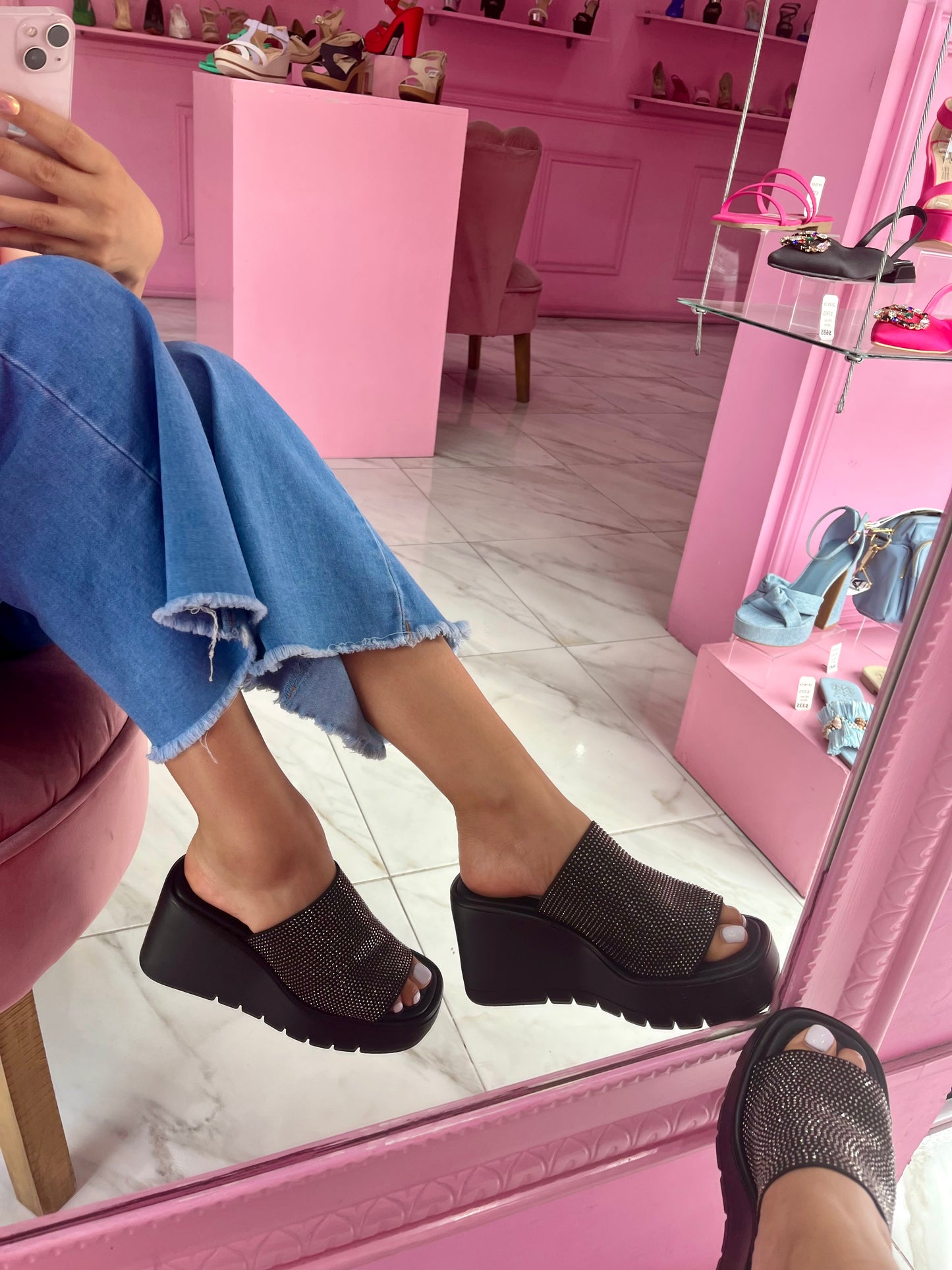 Sandalias Dena negras 0498