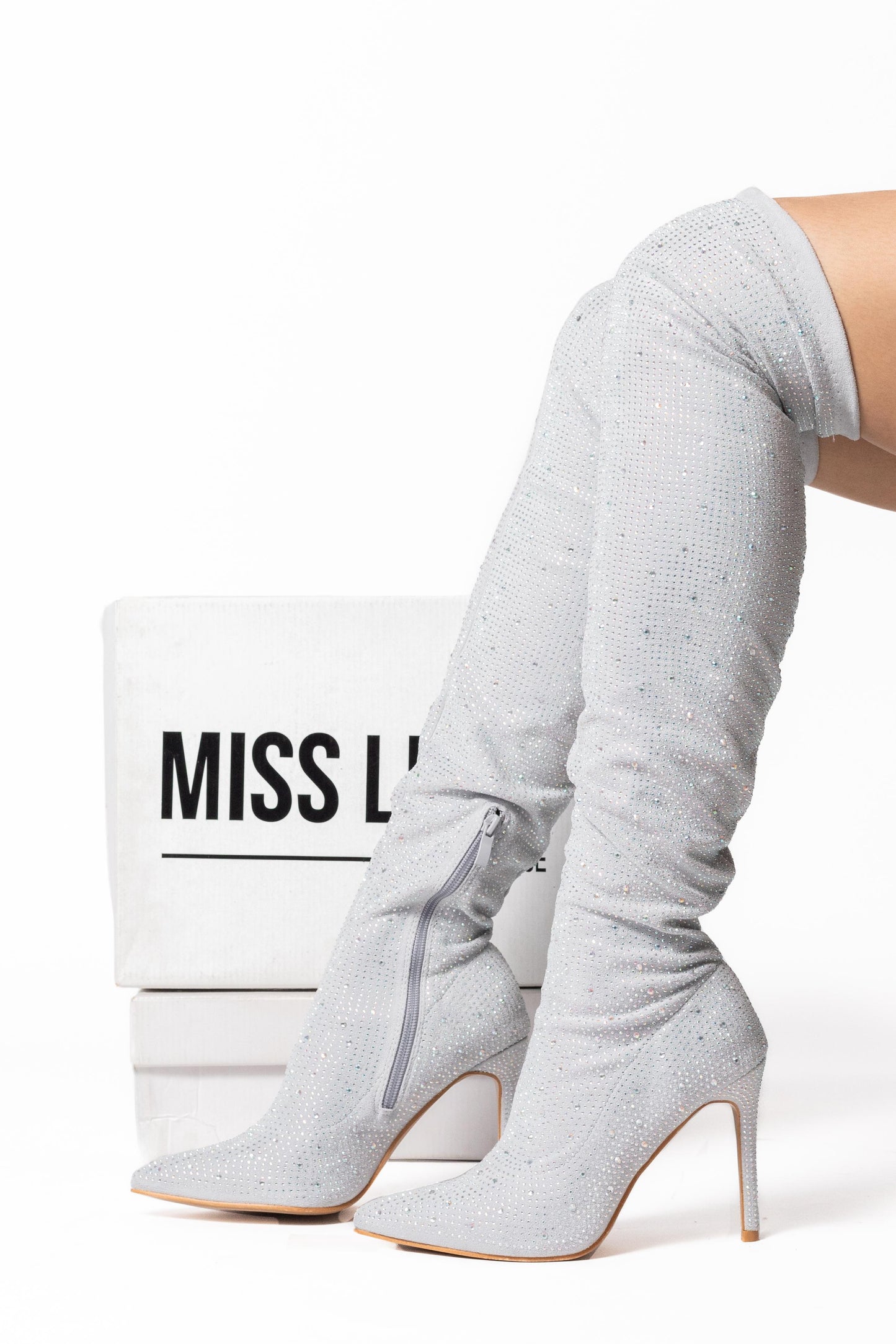 Botas Lucero plata 0919