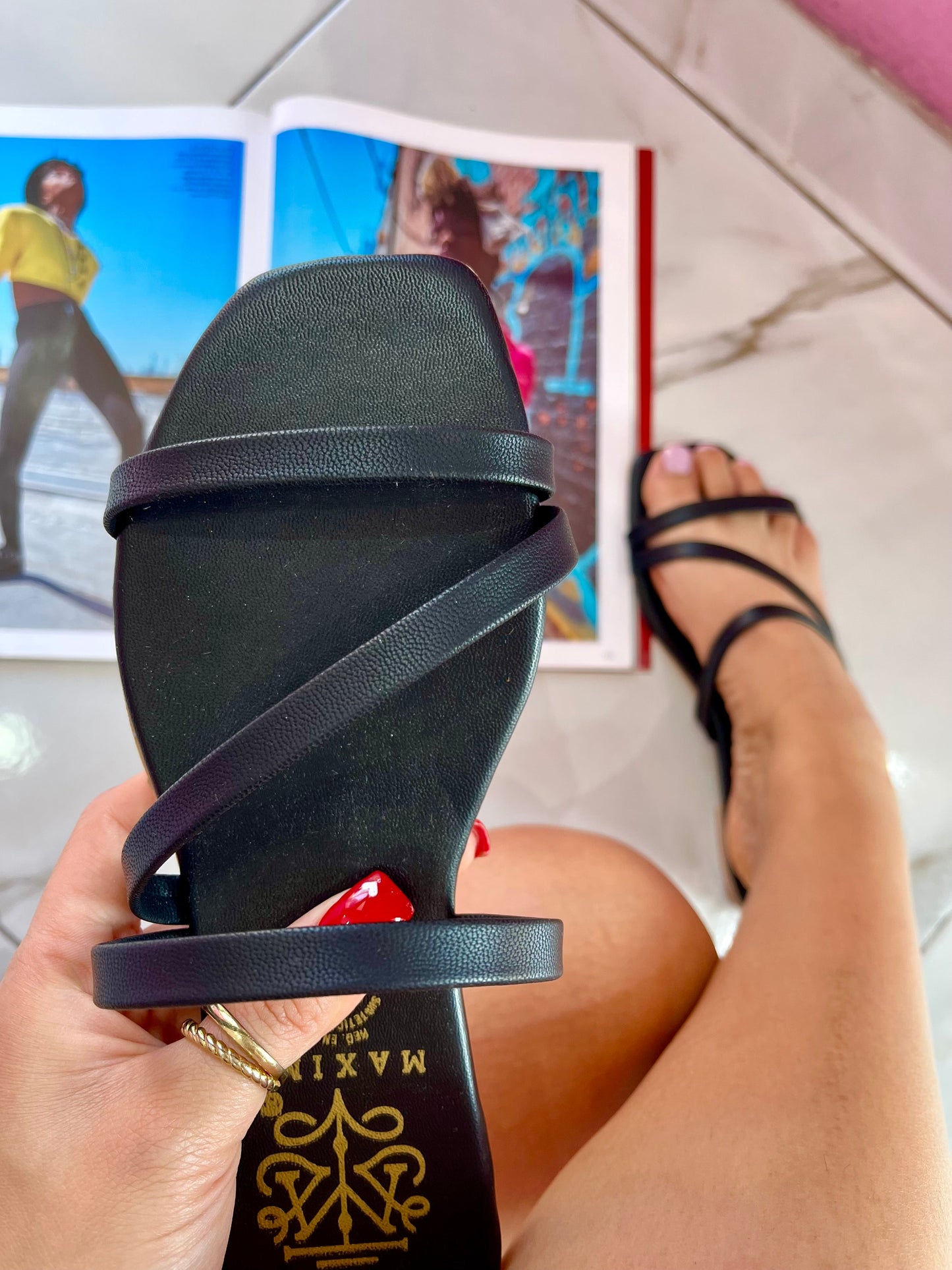 Sandalias Santorini 0856 negro