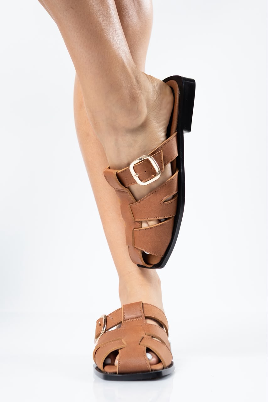 Sandalias Ginebra camel 1094