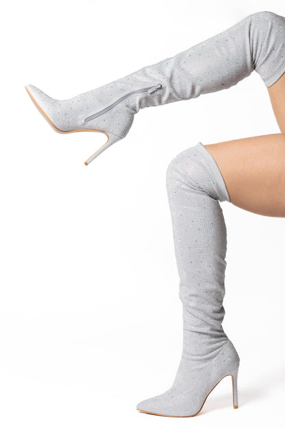 Botas Lucero plata 0919