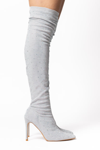 Botas Lucero plata 0919