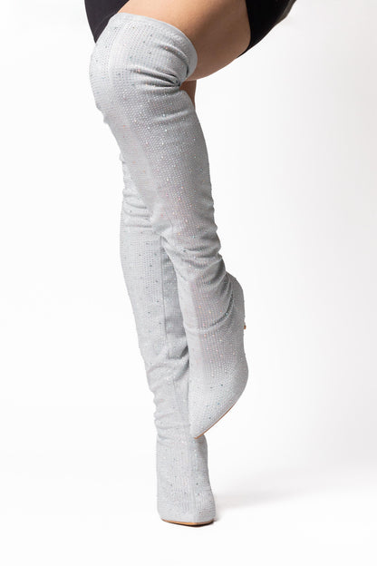 Botas Lucero plata 0919