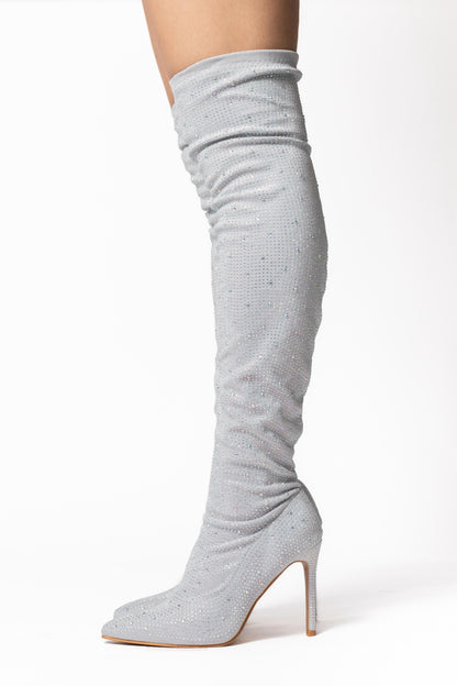 Botas Lucero plata 0919