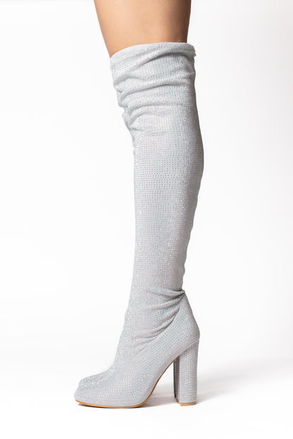 Botas Destellos plata 0926