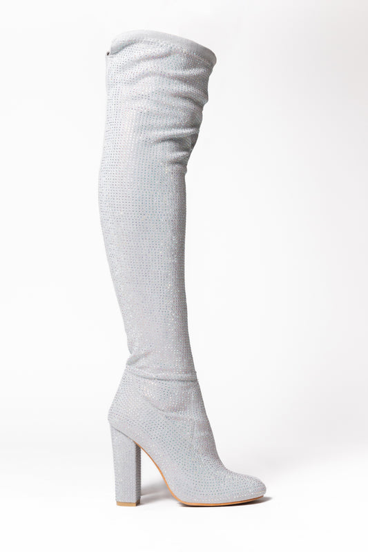 Botas Destellos plata 0926