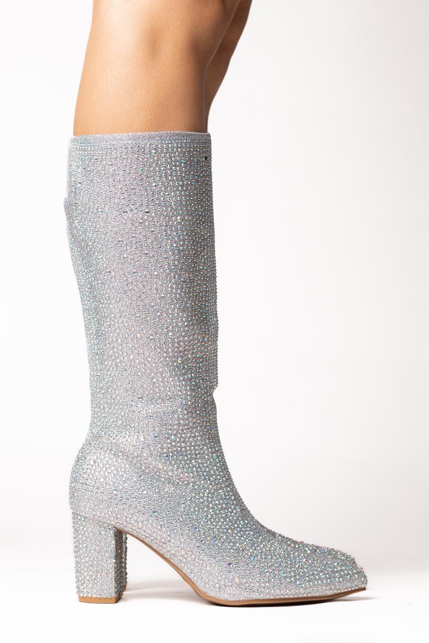 Botas Zirconia plata 0936