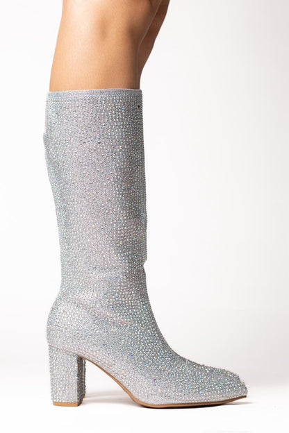 Botas Zirconia plata 0936