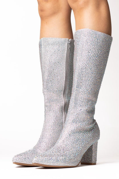 Botas Zirconia plata 0936