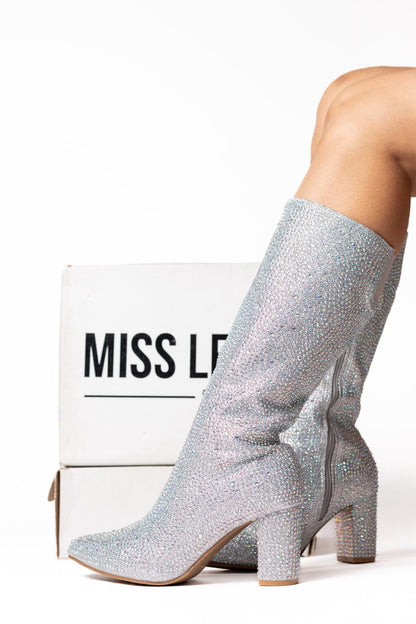 Botas Zirconia plata 0936