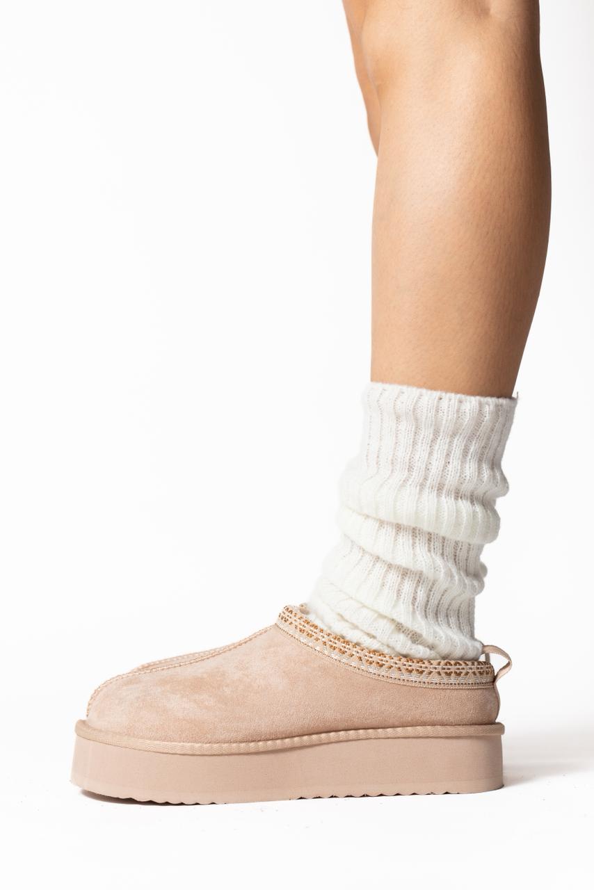 Slippers Winter latte 0972