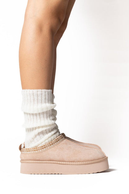 Slippers Winter latte 0972